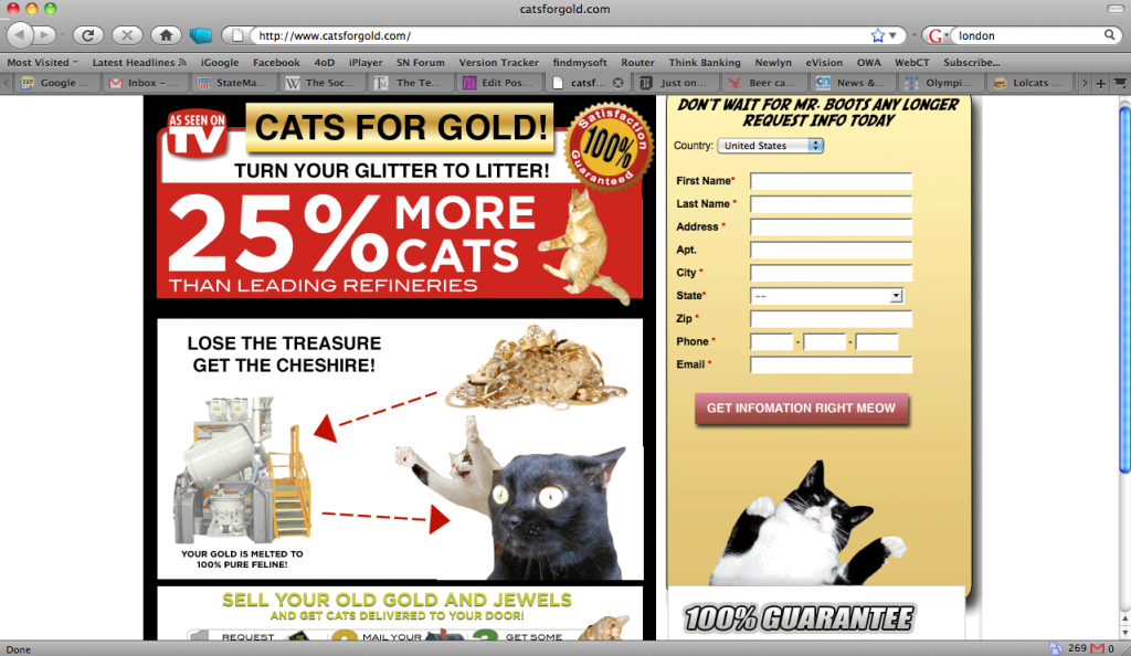 More cats for your unwanted gold!
